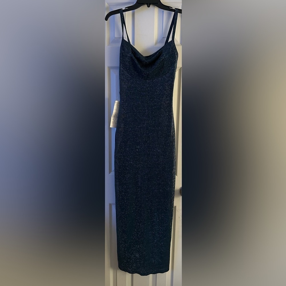Gantos Metallic Green Dress